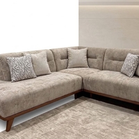 Modern Burgundy Sectional Sofa
