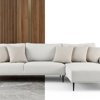 Off-White Tufted Boucle Sofa