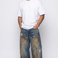 ג׳ינס BAGGY WASH – שטיפה וכתמי צבע