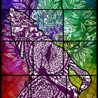 Tribe of Benjamin – The Fierce Wolf in Vibrant Colors