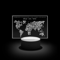 LED Lamp - Israel the center of the world