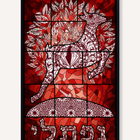 Tribe of Naphtali – The Graceful Deer in Fiery Red