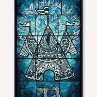 Tribe of Gad – The Tent of Strength in Deep Blue