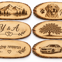 פרוסת עץ טבעית