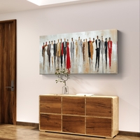 קנבס אופנתי לרוחב עם דמויות ערב דרמטיות