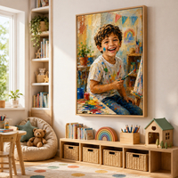 ציור שמן מתמונה בהתאמה אישית מודפס על קנבס כותנה