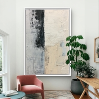 עמוד מונוכרום – תמונת קנבס אבסטרקט אנכית בשחור, לבן ושמנת | CR6541