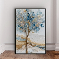 תמונת נוף מינימליסטית עם עץ דקורטיבי