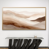 קנבס יוקרתי לסלון עם עיצוב נוף רגוע ומינימליסטי