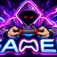 תמונת קנבס GAMER ניאון סגול־כחול | דגם GA7775