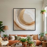 סחרור זהב – תמונת קנבס אבסטרקט יוקרתי בגווני בז׳ וזהב | CK5522