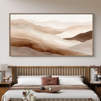 קנבס יוקרתי לסלון עם עיצוב נוף רגוע ומינימליסטי