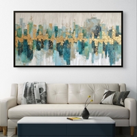 תמונת קנבס לסלון/חדר שינה | קו הזהב העירוני | דגם - CR8854