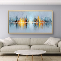 תמונת קנבס לסלון/חדר שינה | אורות העיר | דגם - CR8851