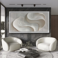 תמונת קנבס לסלון/חדר שינה | זרימה שקטה | דגם - CR8853