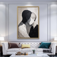 תמונת קיר קנבס אהבה בשחור לבן