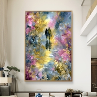 תמונת קנבס אהבה עם השתקפות במים