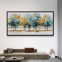 תמונת קיר אבסטרקטית הדפסה חלקה לא תבליט בעיצוב נוף רגוע