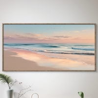 תמונת נוף ים יוקרתית לסלון בעיצוב מרגיע