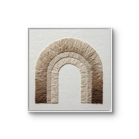 קשת בוהו – תמונת קנבס בוהו מינימליסטית עם קשת טקסטורה | SQ3383