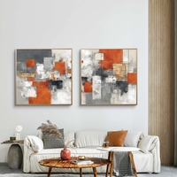 תמונות קיר מודרניות בגווני חלודה, אפור ולבן מבית תכשיט לבית