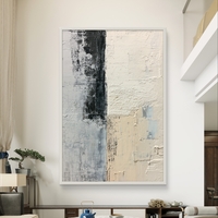 עמוד מונוכרום – תמונת קנבס אבסטרקט אנכית בשחור, לבן ושמנת | CR6541