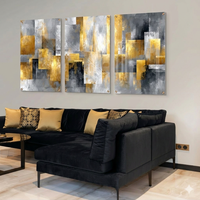 תמונת זכוכית שלושה חלקים בסגנון מודרני