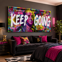 Keep Going Premium - תמונת קנבס רחבה צבעונית למשרד מודרני – דגם DK4584