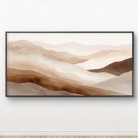 קנבס יוקרתי לסלון עם עיצוב נוף רגוע ומינימליסטי