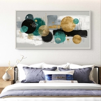 תמונה גיאומטרית יוקרתית לסלון בעיצוב נקי ומודרני.