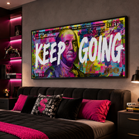 Keep Going Premium - תמונת קנבס רחבה צבעונית למשרד מודרני – דגם DK4584