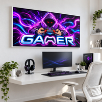 תמונת קנבס GAMER ניאון סגול־כחול | דגם GA7775
