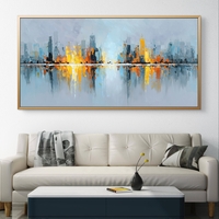 תמונת קנבס לסלון/חדר שינה | אורות העיר | דגם - CR8851