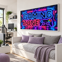 תמונת קנבס GAMING ZONE בניאון | דגם GA7773