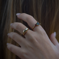 טבעת אמה ספיר ויהלומי מעבדה