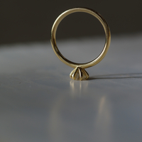 טבעת פרח יהלום מעבדה