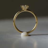 טבעת פרח יהלום מעבדה