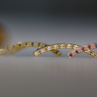 עגיל מטפס יהלומים שחורים