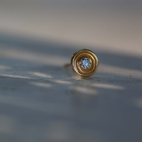 עגיל spira גדול יהלום לבן