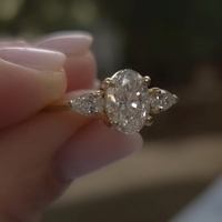 טבעת אמה יהלומי מעבדה