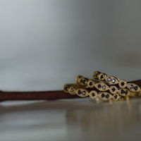 טבעת lace arc יהלומים שחורים