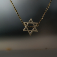שרשרת תליון מגן דוד גדול