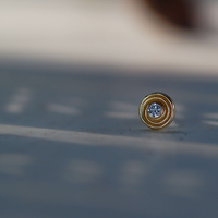 עגיל SPIRA יהלום לבן