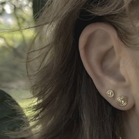 עגיל spira גדול יהלום לבן