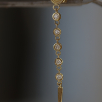 עגיל spira drop יהלומים לבנים