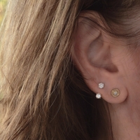 עגיל SPIRA יהלום לבן