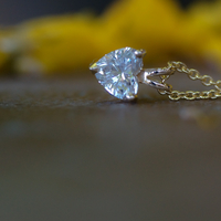 שרשרת יהלום  לב   0.50CT  מעבדה