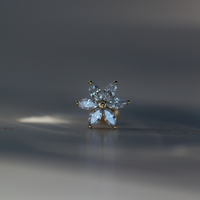 עגיל BLOOM יהלומים לבנים מעבדה