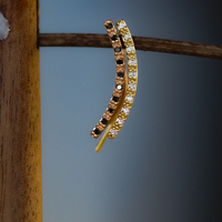 עגיל מטפס יהלומים שחורים