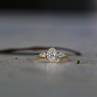 טבעת אמה יהלומי מעבדה